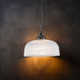 Textured Glass Pendant Light With Chain Suspension In Chrome Finish E27 60W Textured Glass Pendant Light With Chain Suspension In Chrome Finish E27 60W